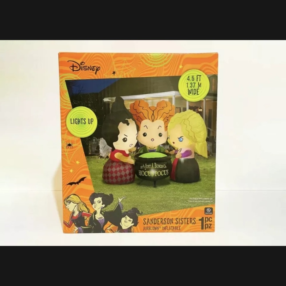 Disney Hocus Pocus 4.5' Inflatable yard decoration